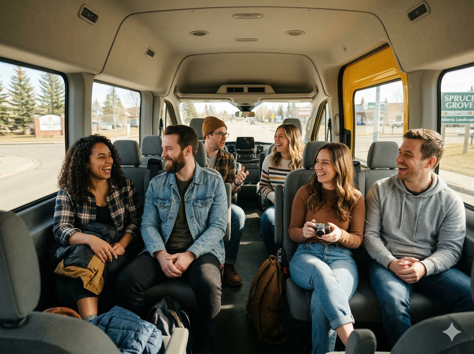 Van taxi for medium group of 5 to 7 passengers in Spruce Grove